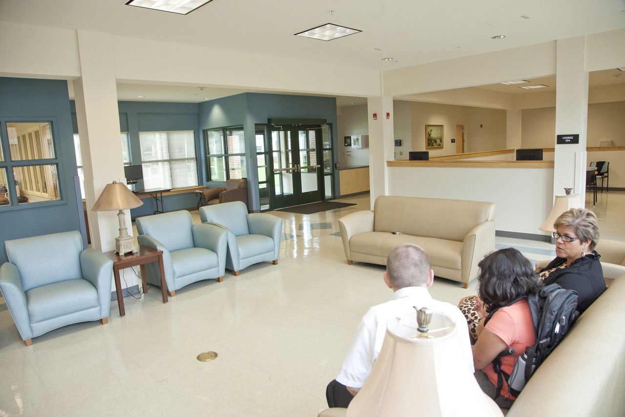 Photo - dorm lobby front entrance